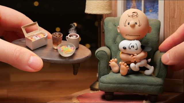 Making Charlie Brown & Snoopy’s Christmas Diorama with Clay (4K)